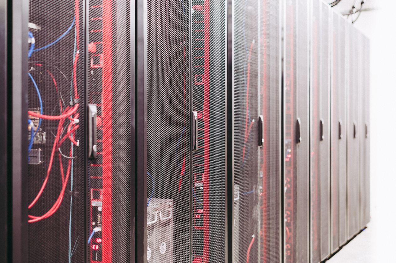 Enterprise server racks representing SharePoint authentication security